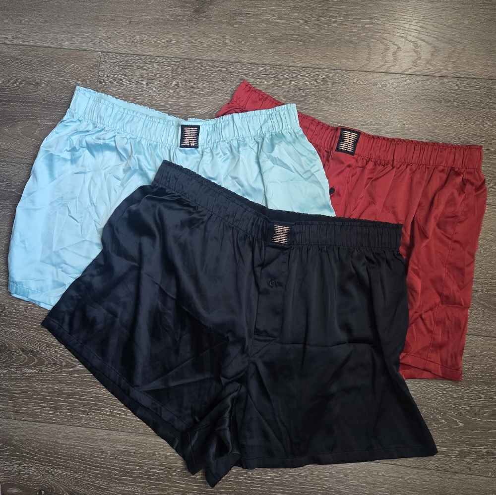 Savage X Fenty Men's Boxers - Black, Burnt Orange, Light Blue